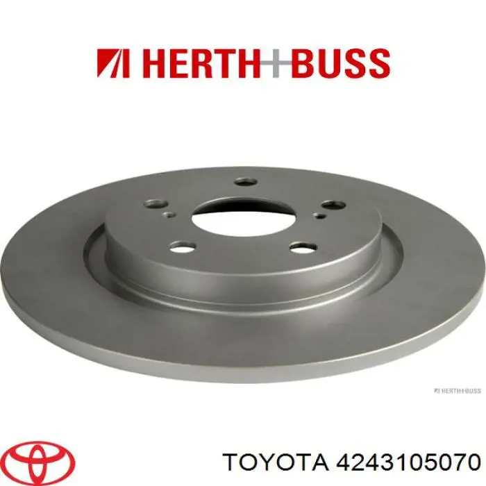 4243105070 Toyota Freno de disco trasero