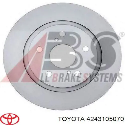 Comprar 4243105070 Toyota Disco de freno trasero