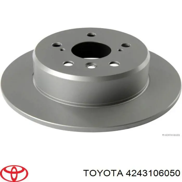Disco de freno trasero 4243106050 Toyota
