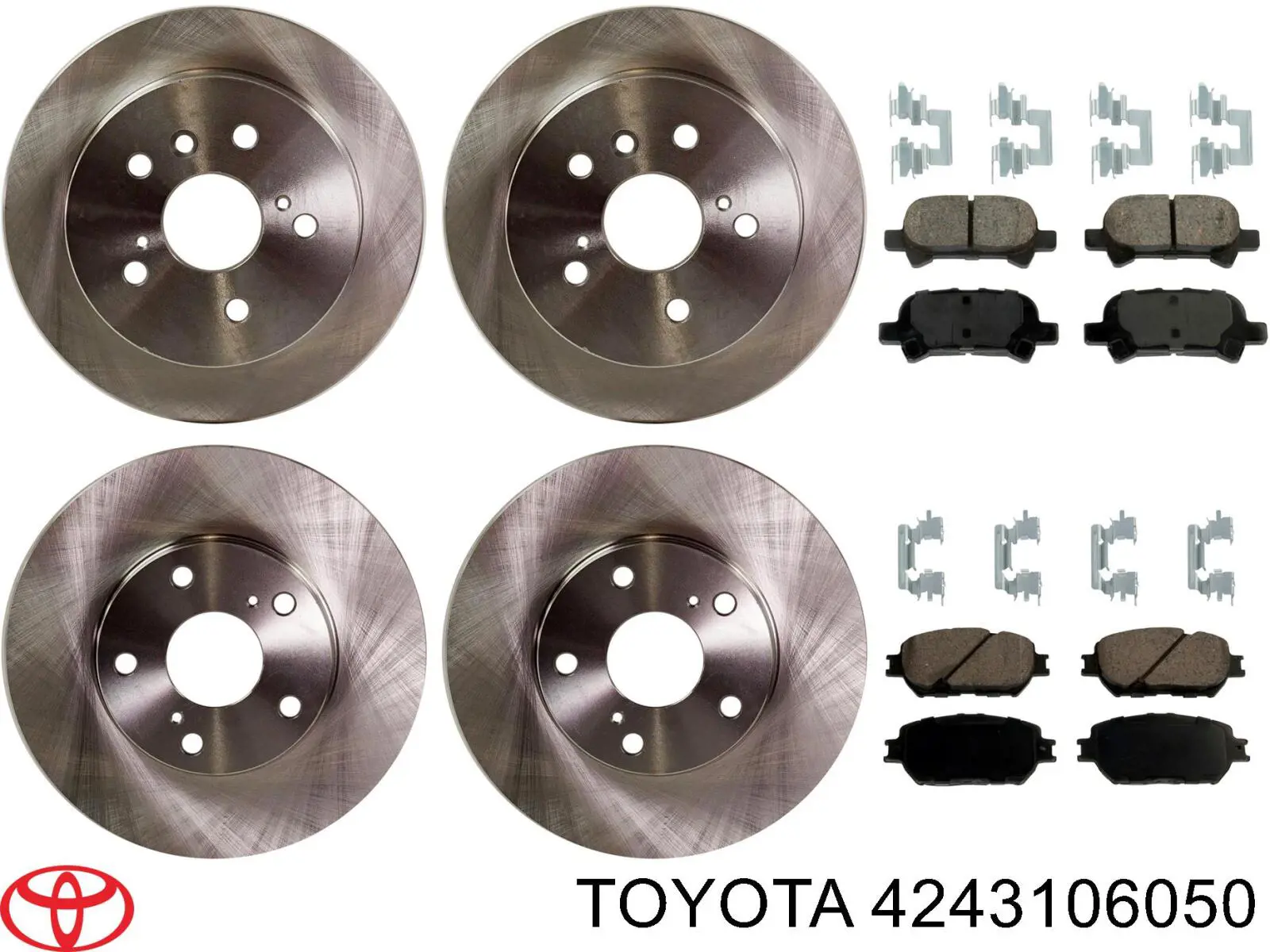 4243106050 Toyota Freno de disco trasero