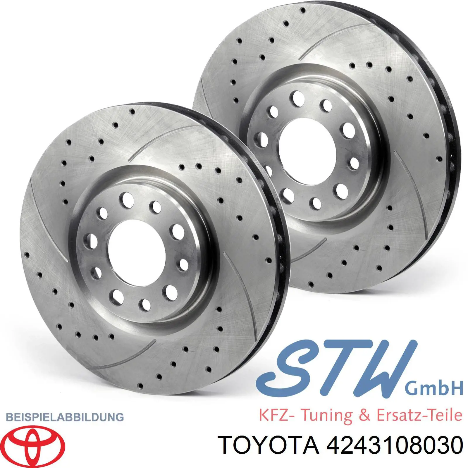 4243108030 Toyota Freno de disco trasero