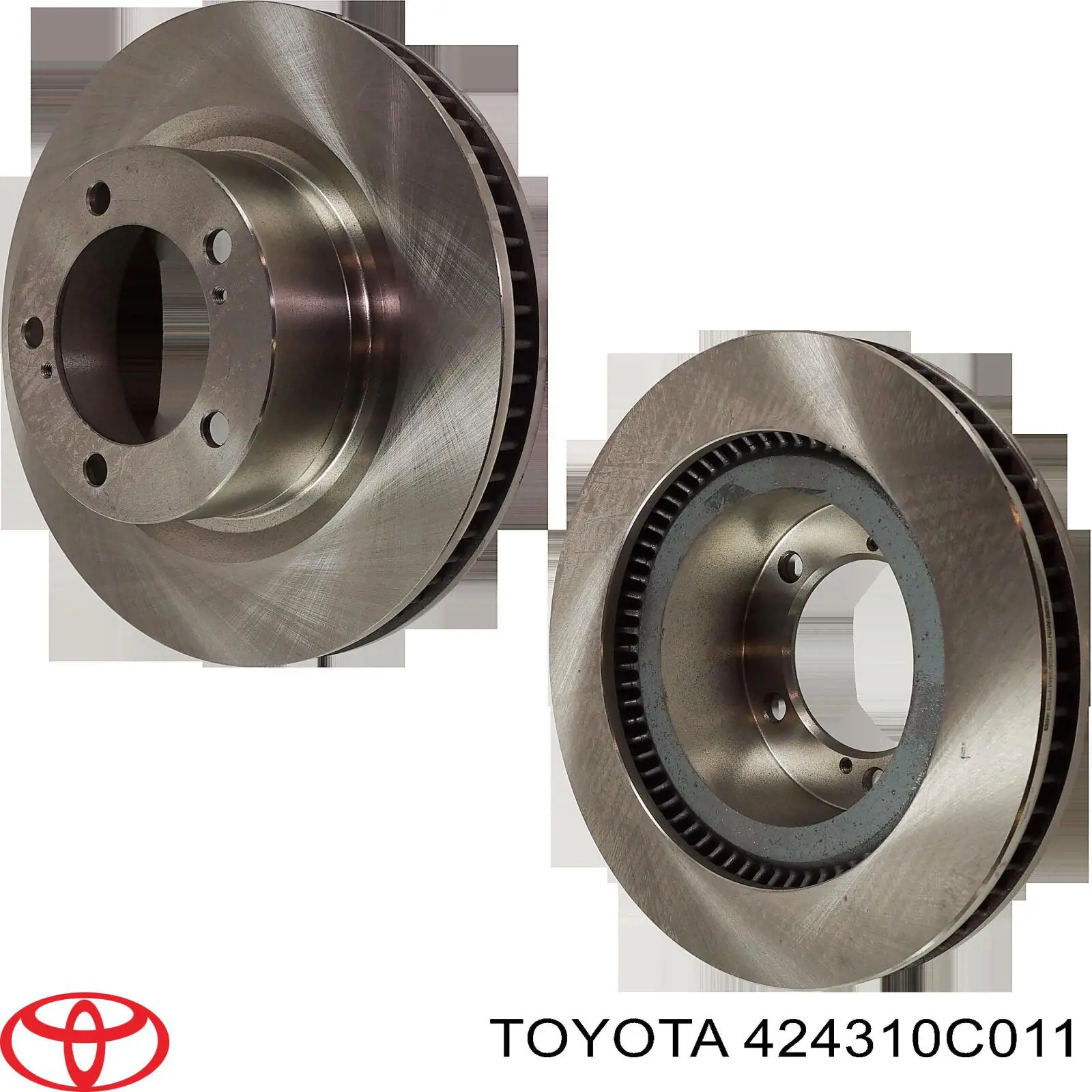 424310C011 Toyota Freno de disco trasero