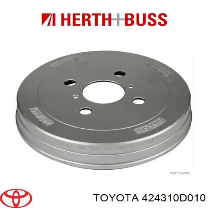 Tambor de freno trasero TA212C Japan Parts