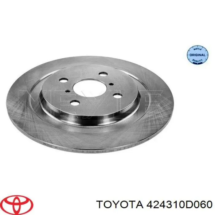 424310D060 Toyota disco de freno trasero