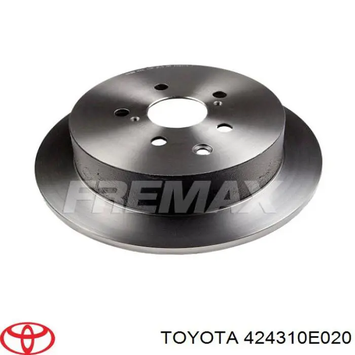 Disco de freno trasero 424310E020 Toyota