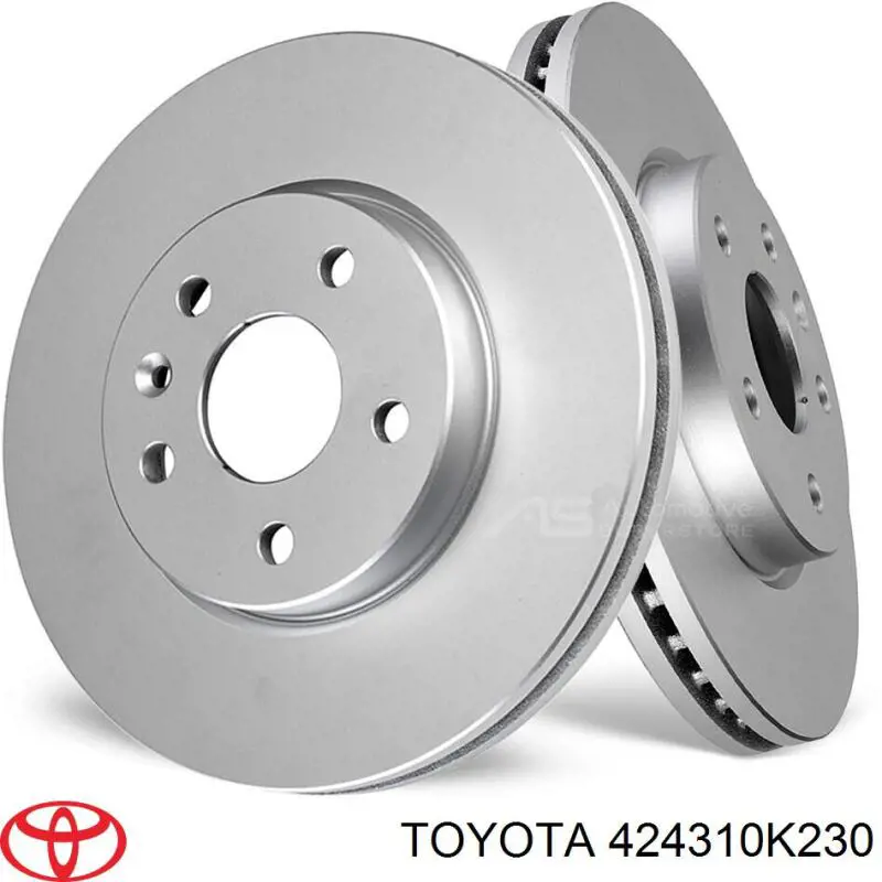 424310K230 Toyota disco de freno trasero