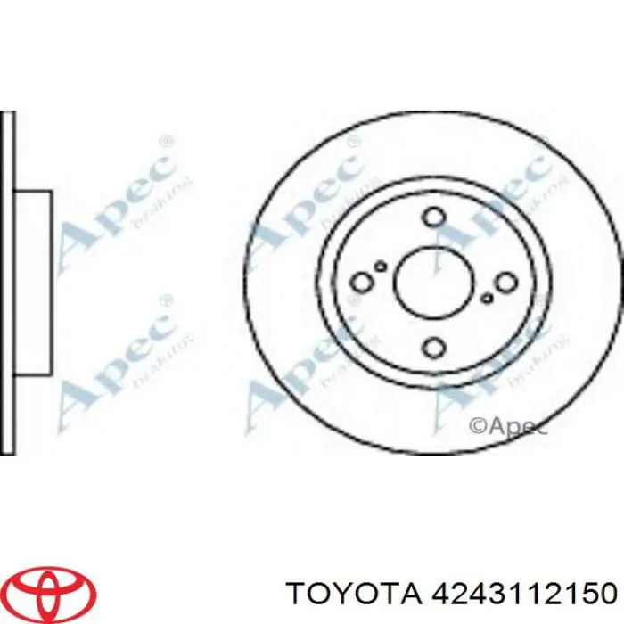 Frenos traseros Toyota 4243112150