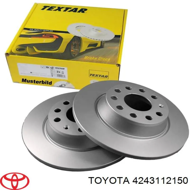 4243112150 Toyota Freno de disco trasero