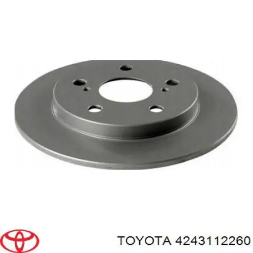 Disco de freno trasero 4243112260 Toyota