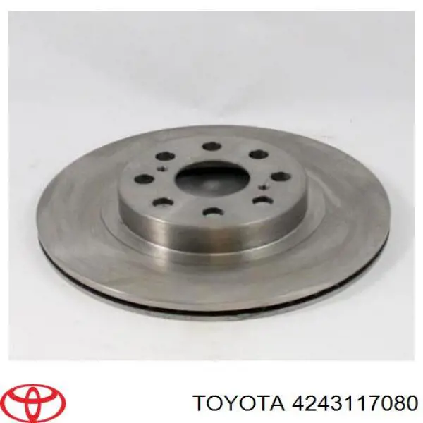 4243117080 Toyota disco de freno trasero