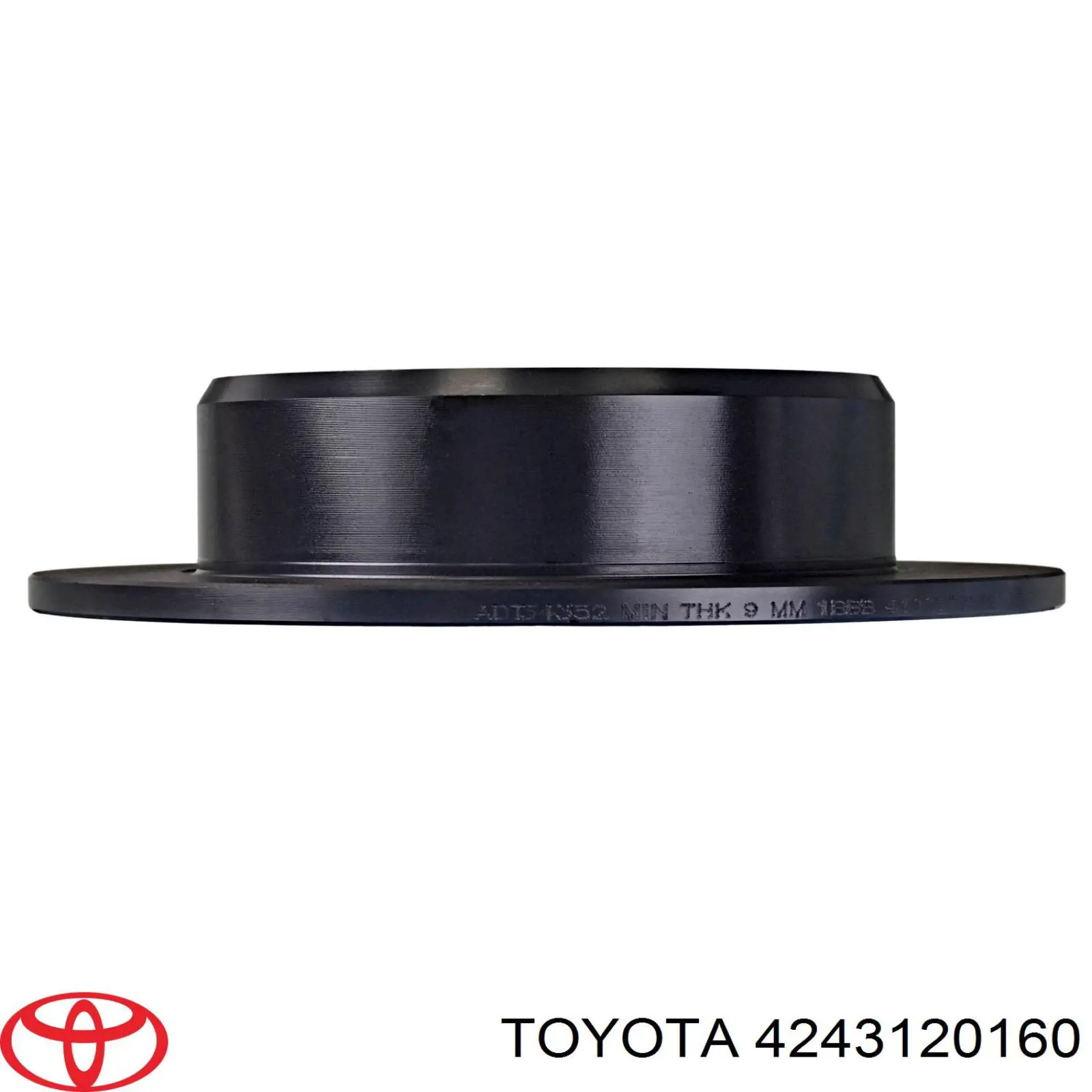 Disco de freno trasero 4243120160 Toyota