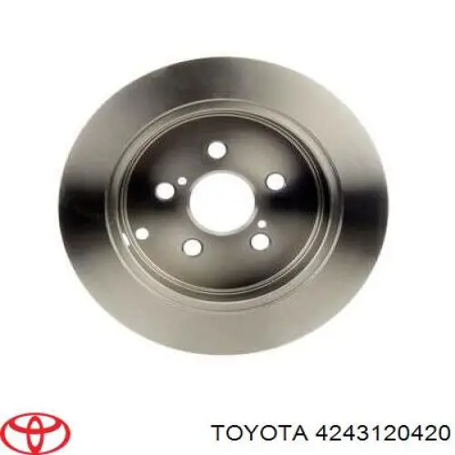 Disco de freno trasero Toyota Prius NHW20