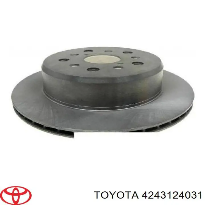 4243124031 Toyota disco de freno trasero