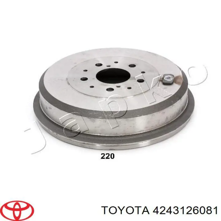 Tambor de freno trasero Toyota 4243126081 precio, desde 78,45 EUR