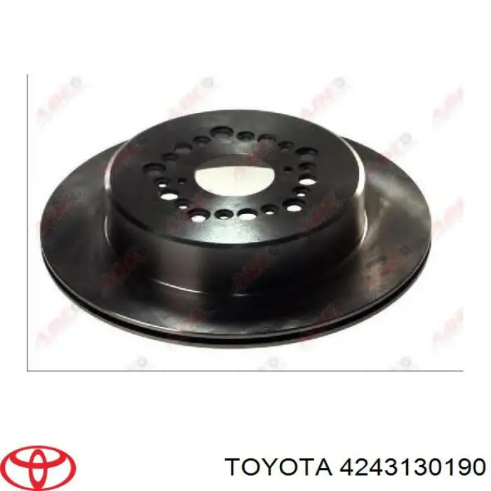 4243130190 Toyota disco de freno trasero