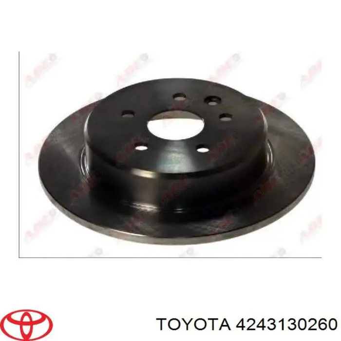 4243130260 Toyota disco de freno trasero