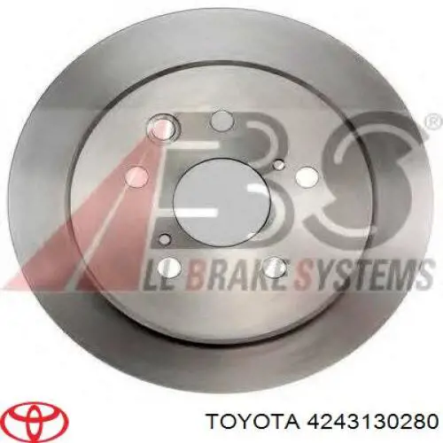 Disco de freno trasero 4243130280 Toyota