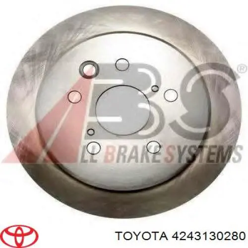 4243130280 Toyota disco de freno trasero