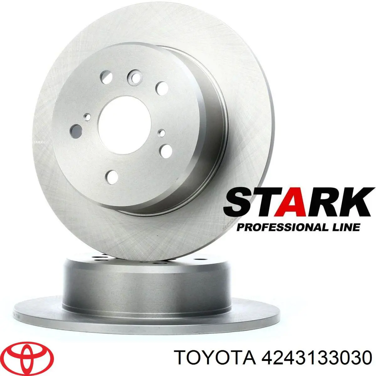 Disco de freno trasero 4243133030 Toyota