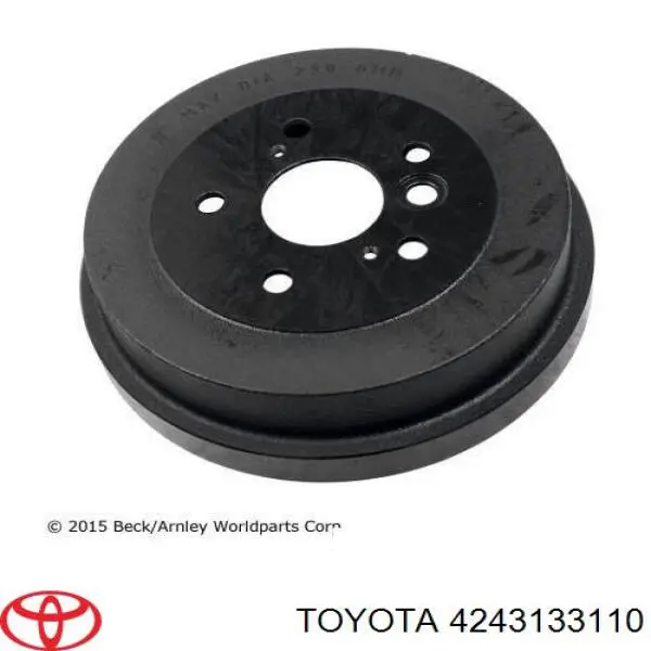 4243133110 Toyota freno de tambor trasero