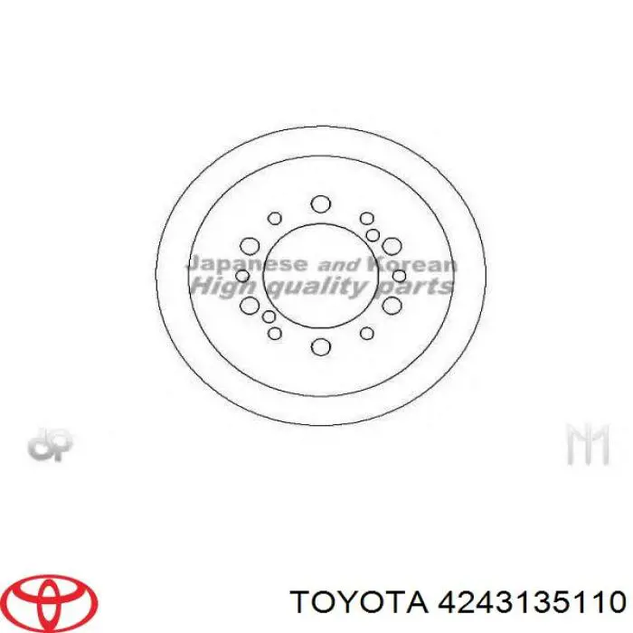 Tambor de freno trasero Toyota 4243135110 precio, desde 57,00 EUR