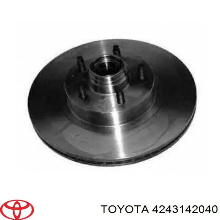 Disco de freno trasero 4243142040 Toyota
