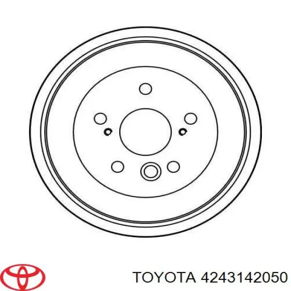 Tambor de freno trasero Toyota 4243142050 precio, desde 52,51 EUR