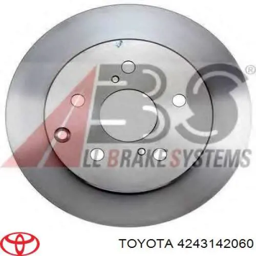 Disco de freno trasero 4243142060 Toyota