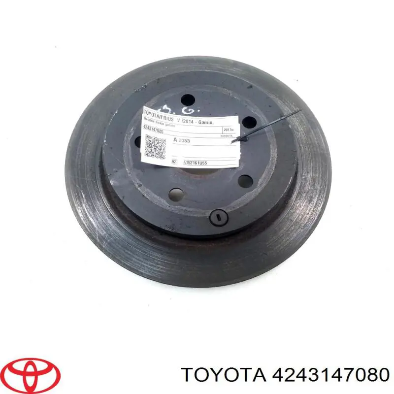 Disco de freno trasero Toyota 4243147080 precio, desde 59,06 EUR