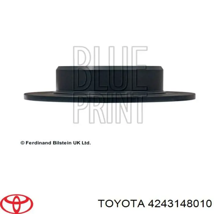 Disco de freno trasero 4243148010 Toyota