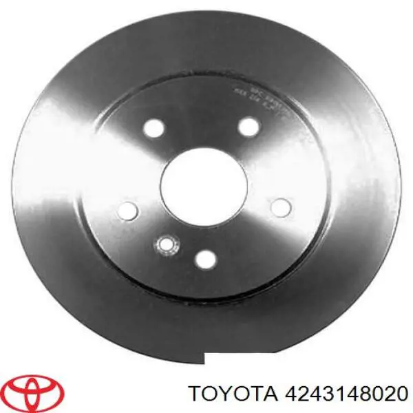 4243148020 Toyota disco de freno trasero