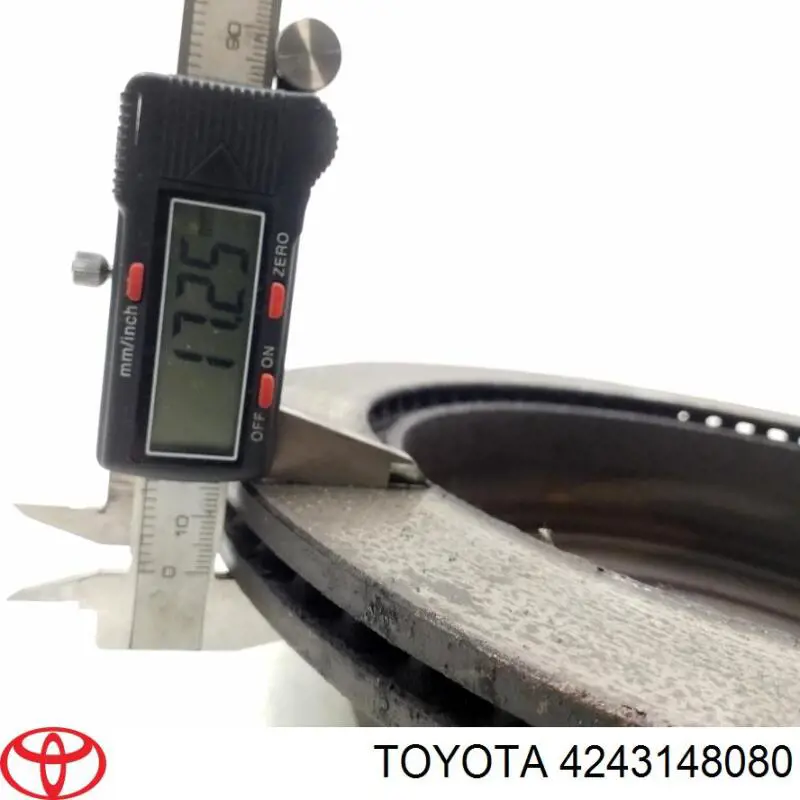 Disco de freno trasero 4243148080 Toyota