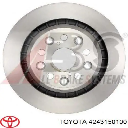 4243150100 Toyota disco de freno trasero