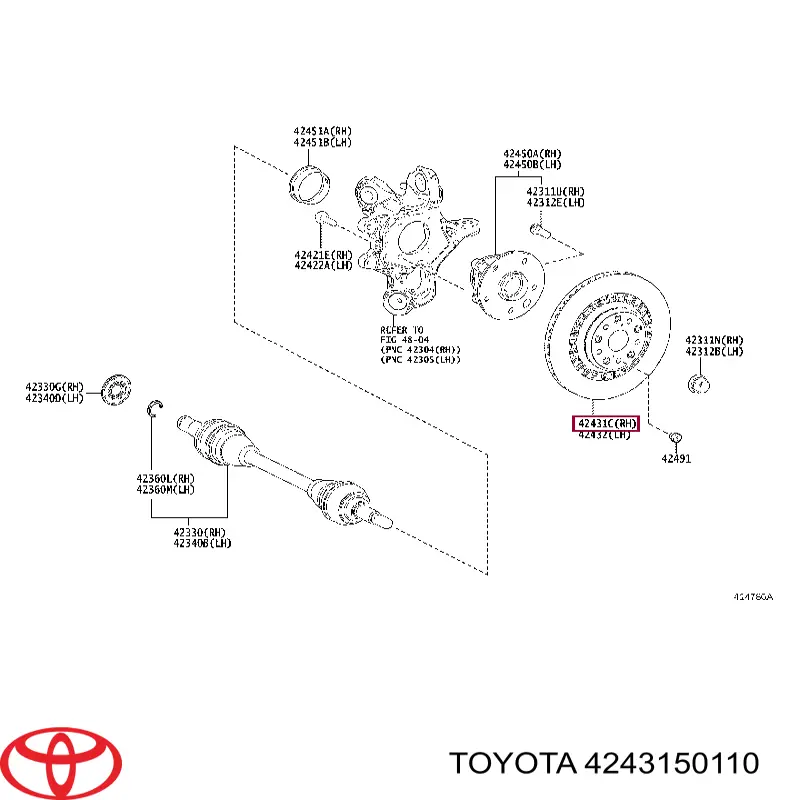 Disco de freno trasero Lexus LS sedán (F5) (2017 - 2026) precio, desde 51,46 EUR