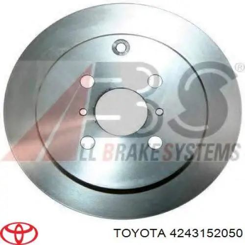 4243152050 Toyota disco de freno trasero