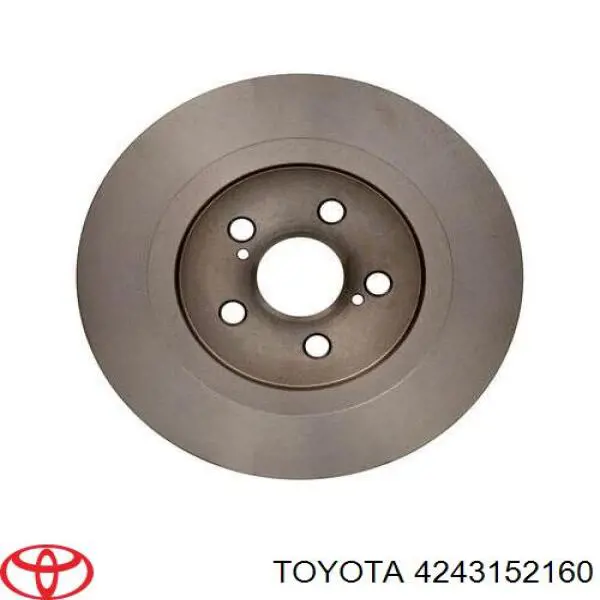 Disco de freno trasero 4243152160 Toyota