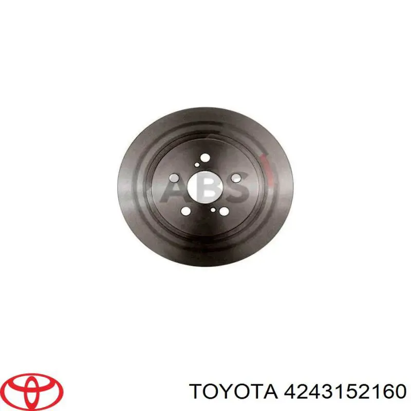 Comprar 4243152160 Toyota Disco de freno trasero