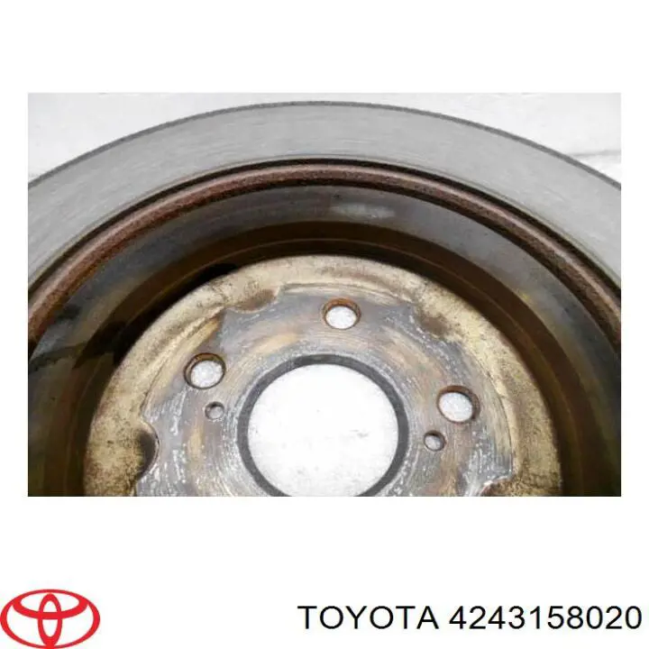 4243158020 Toyota disco de freno trasero