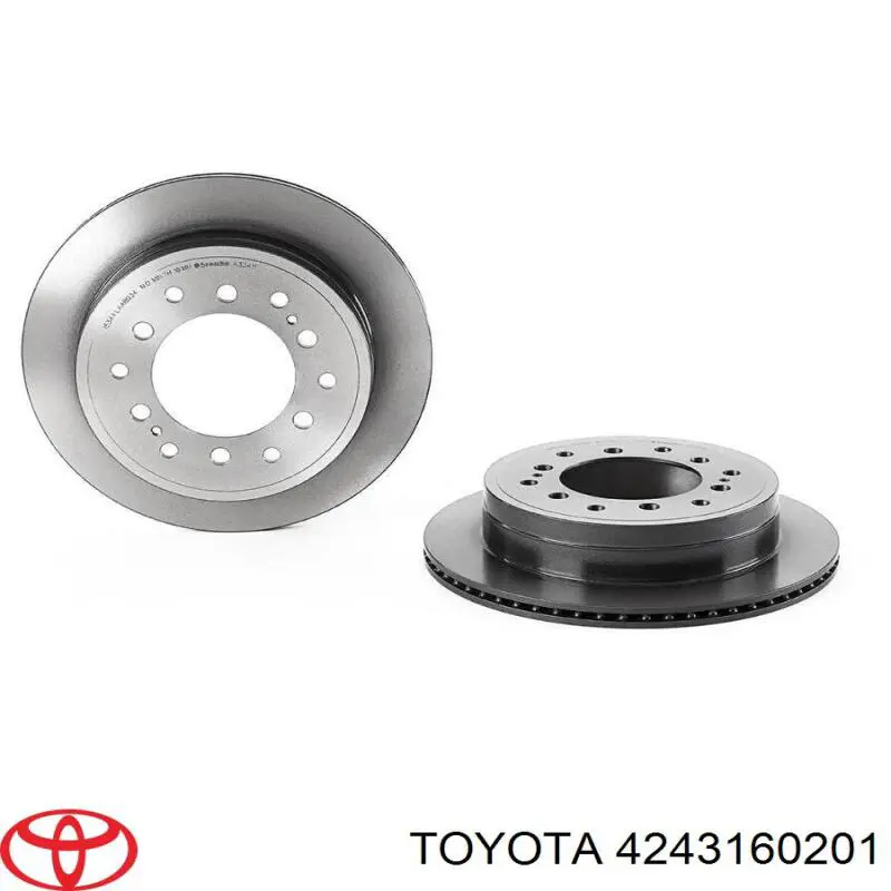 4243160201 Toyota Freno de disco trasero