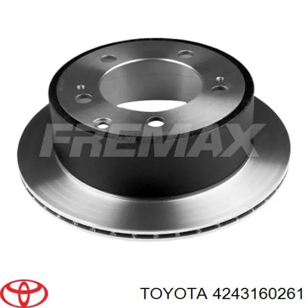 Comprar 4243160261 Toyota Disco de freno trasero