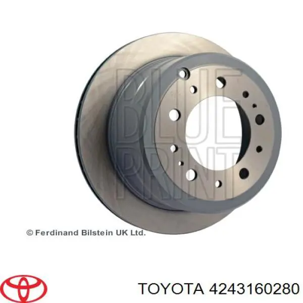 Comprar 4243160280 Toyota Disco de freno trasero