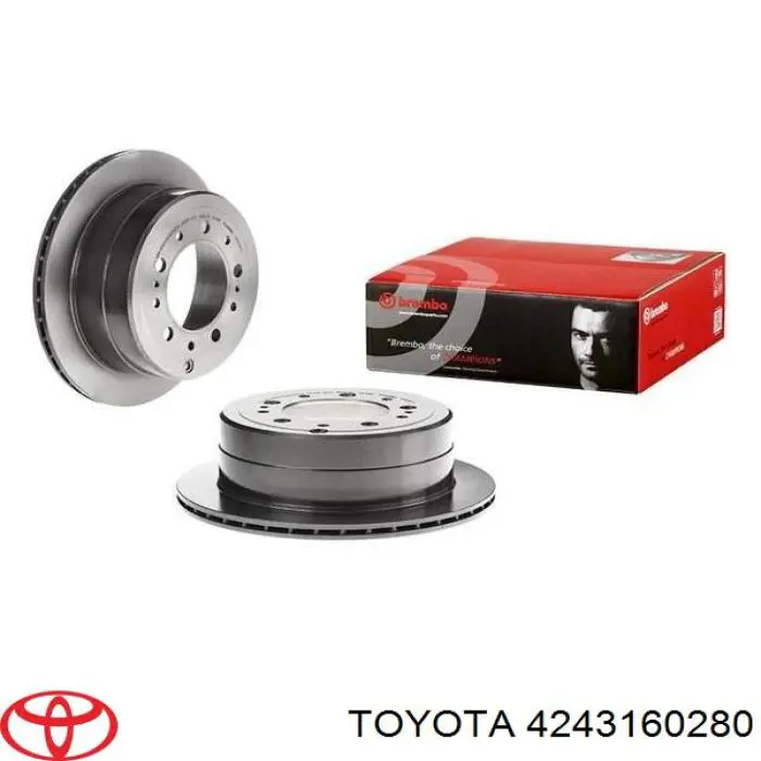 Disco de freno trasero Toyota 4243160280 precio, desde 68,86 EUR