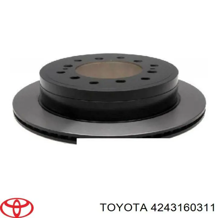 Disco de freno trasero 4243160311 Toyota