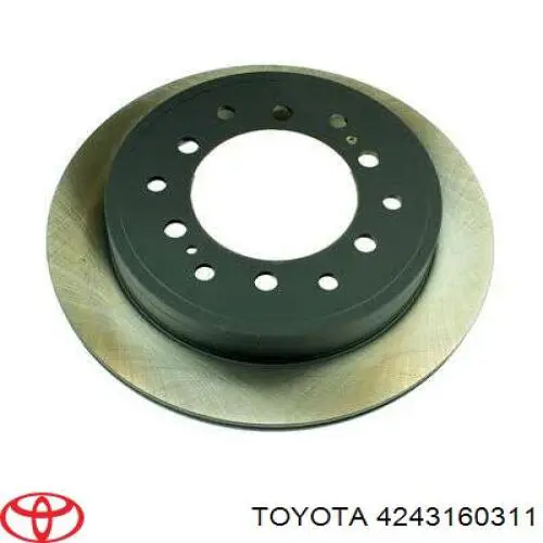 4243160311 Toyota disco de freno trasero