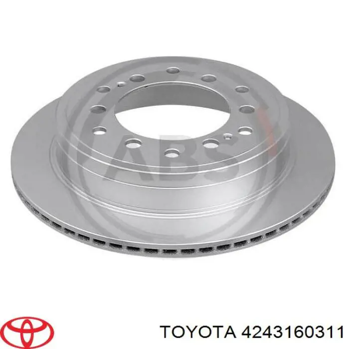 Comprar 4243160311 Toyota Disco de freno trasero
