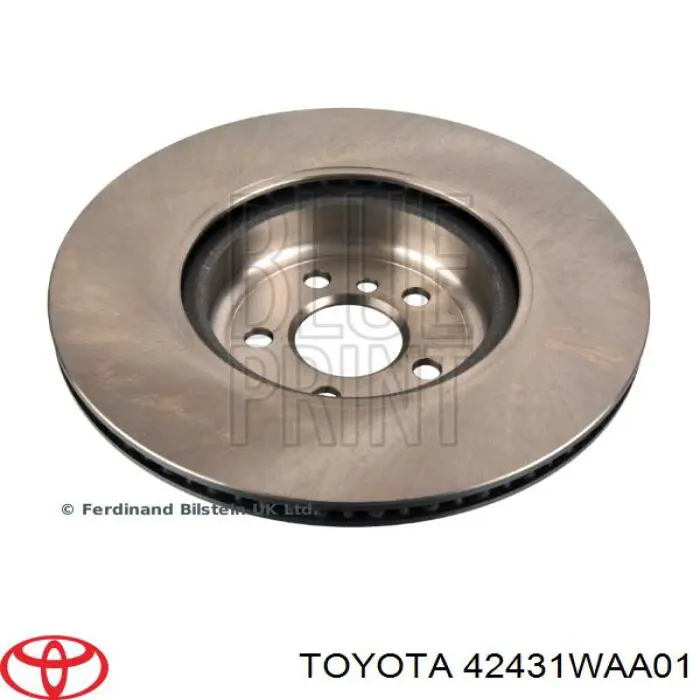 42431WAA01 Toyota disco de freno trasero