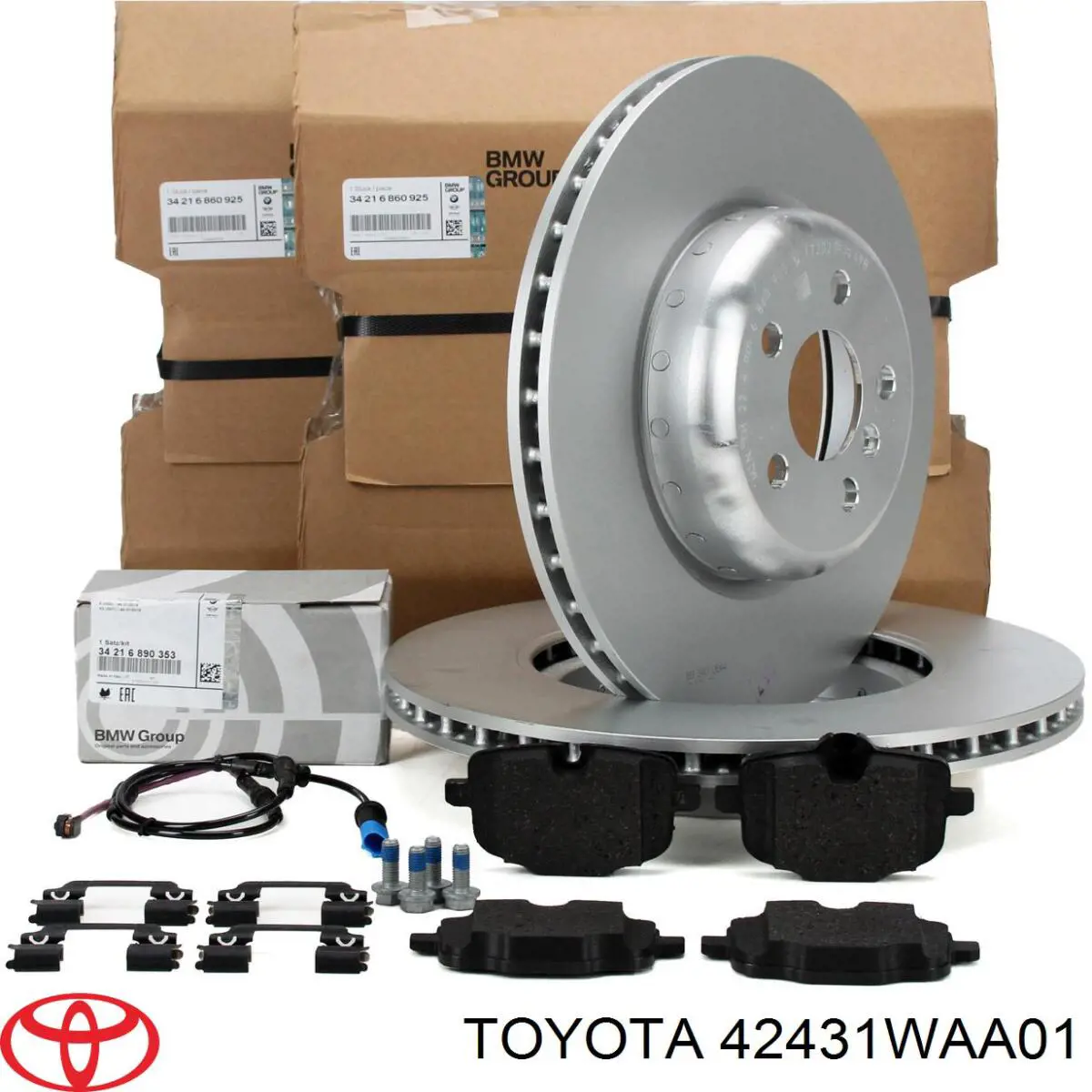 Disco de freno trasero Toyota 42431WAA01 precio, desde 113,44 EUR