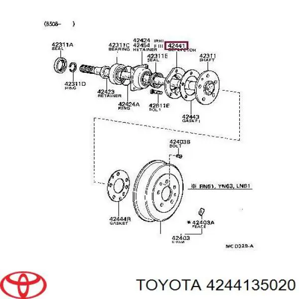  Toyota 4244135020 precio, desde 24,96 EUR