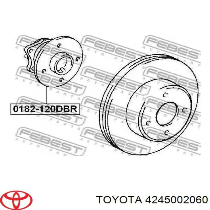Buje de rueda Toyota 4245002060 precio, desde 74,42 EUR