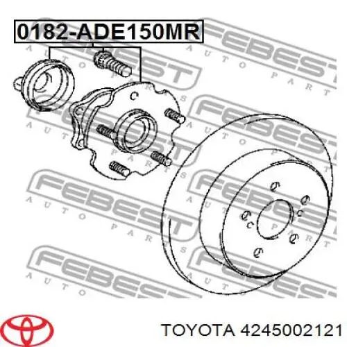 Cubo de rueda trasero Toyota Corolla E15